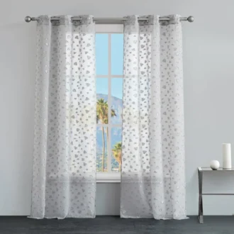 Ethel Embellished Sheer Curtains Ethel Embellished Sheer Curtains