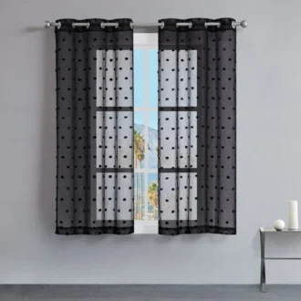 Evelyn Polka Dot Sheer Curtains Evelyn Polka Dot Sheer Curtains