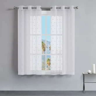 Evelyn Polka Dot Sheer Curtains Evelyn Polka Dot Sheer Curtains