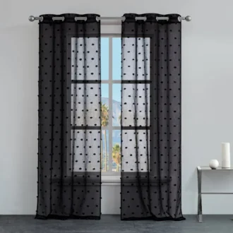 Evelyn Polka Dot Sheer Curtains Evelyn Polka Dot Sheer Curtains
