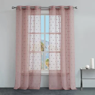Evelyn Polka Dot Sheer Curtains Evelyn Polka Dot Sheer Curtains
