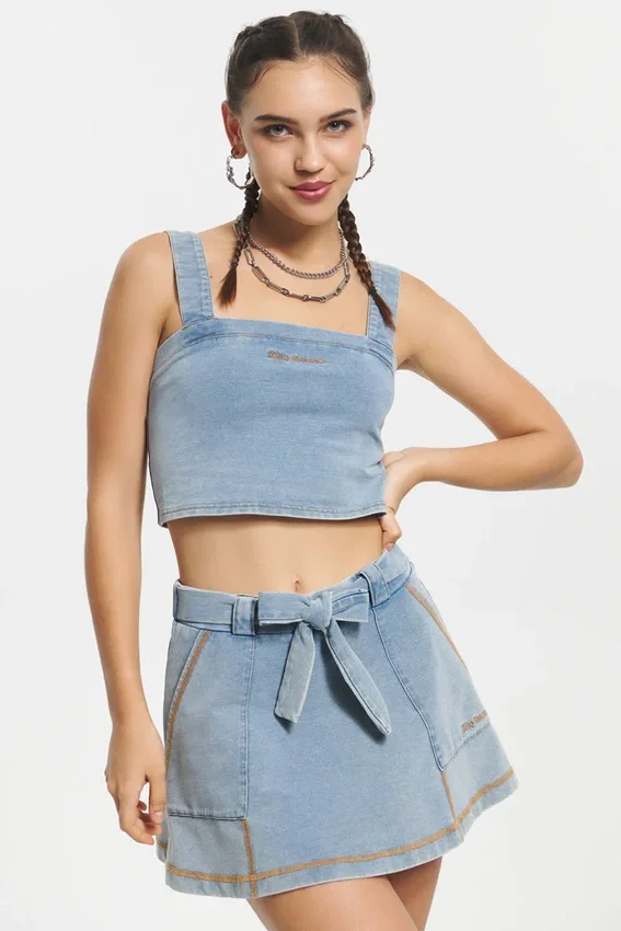 Faux Denim Tank Top Faux Denim Tank Top