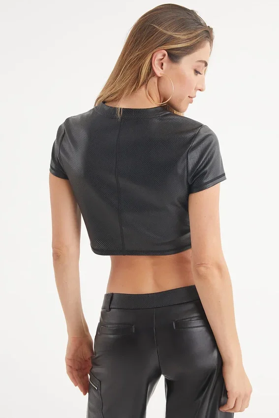Faux Leather Crop Top Faux Leather Crop Top