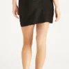 Faux Suede Double Zip Skirt
