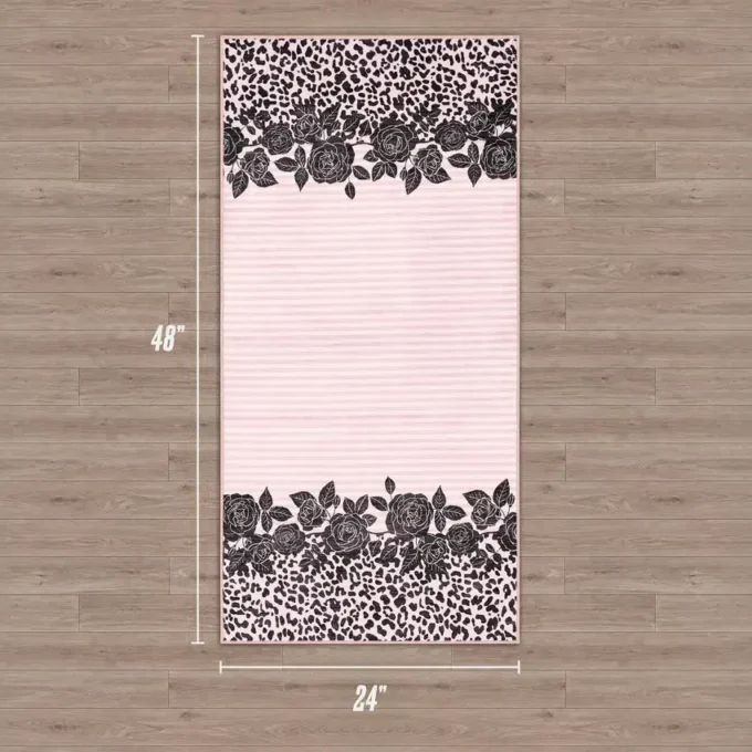 Finely Washable Rug, 2′ X 4′
