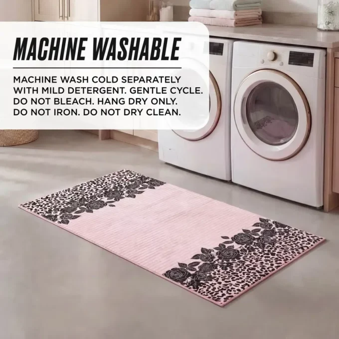 Finely Washable Rug, 2′ X 4′