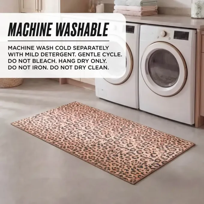 Finely Washable Rug, 2′ X 4′