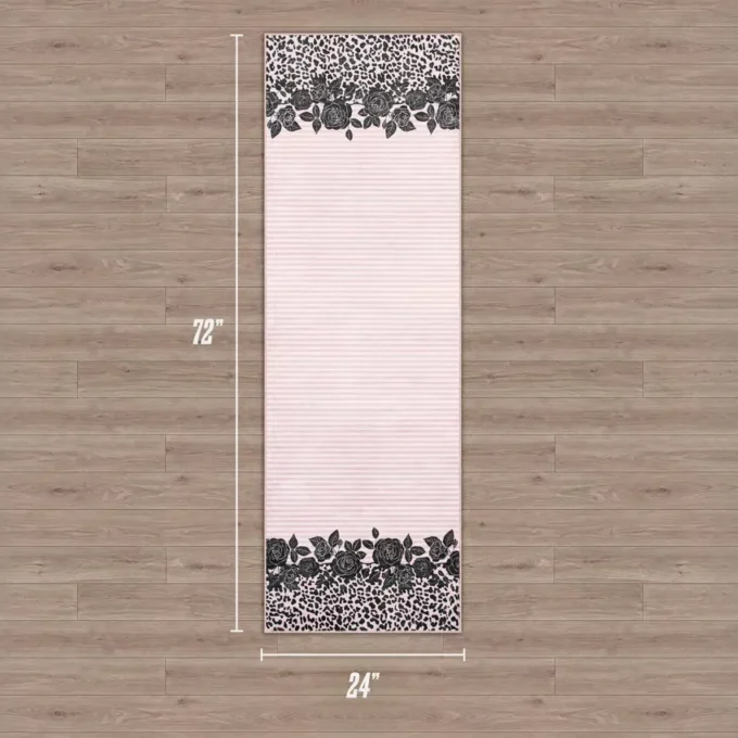 Finely Washable Rug, 2′ X 6′