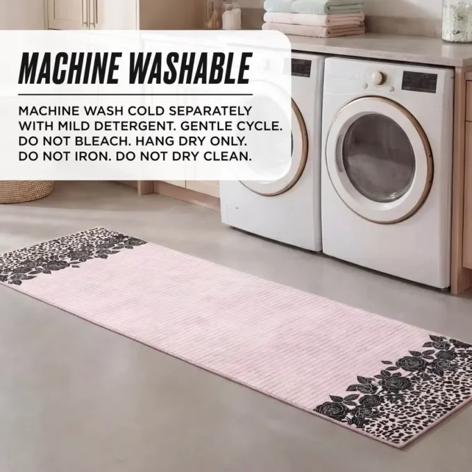 Finely Washable Rug, 2′ X 6′