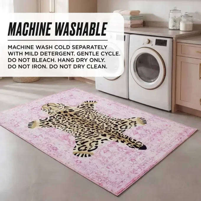 Finely Washable Rug, 3′ X 5′