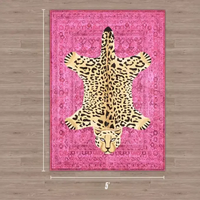 Finely Washable Rug, 5′ X 7′