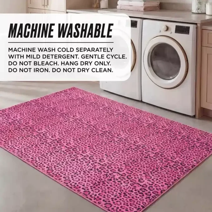 Finely Washable Rug, 5′ X 7′ Finely Washable Rug, 5′ X 7′