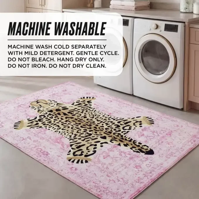 Finely Washable Rug, 5′ X 7′ Finely Washable Rug, 5′ X 7′