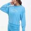 French Terry Embroidered Crewneck