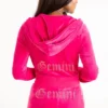 Gemini Customizable Big Bling Velour Hoodie