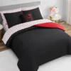 Glam Girl Solid Reversible Bed in a Bag Bedding Set