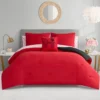 Glam Girl Solid Reversible Bed in a Bag Bedding Set