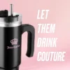 Glam Logo Stainless Steel Water Bottle
