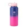Go Girl Stainless Steel Water Bottle with Pop-Up Straw