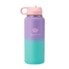 Go Girl Stainless Steel Water Bottle with Pop-Up Straw