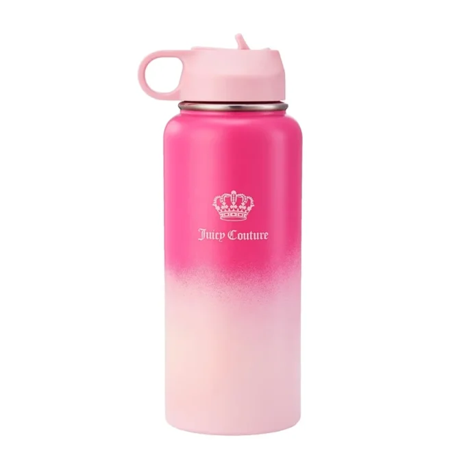 Go Girl Stainless Steel Water Bottle with Pop-Up Straw