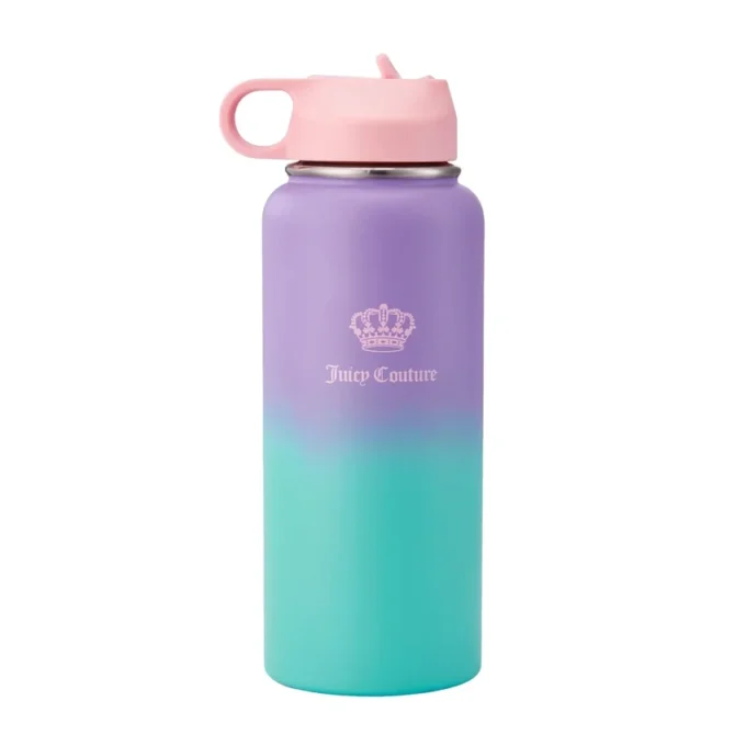 Go Girl Stainless Steel Water Bottle with Pop-Up Straw