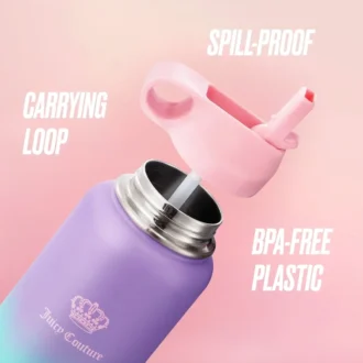 Go Girl Stainless Steel Water Bottle with Pop-Up Straw Go Girl Stainless Steel Water Bottle with Pop-Up Straw