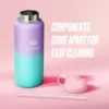 Go Girl Stainless Steel Water Bottle with Pop-Up Straw