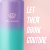 Go Girl Stainless Steel Water Bottle with Pop-Up Straw