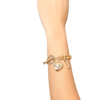 Heart Charm Toggle Bracelet Heart Charm Toggle Bracelet