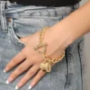 Heart Charm Toggle Bracelet