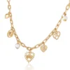 Heart Juicy Logo Charm Necklace
