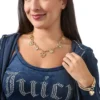 Heart Juicy Logo Charm Necklace