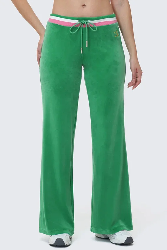 Heritage Stripe Bling Velour Track Pants Heritage Stripe Bling Velour Track Pants