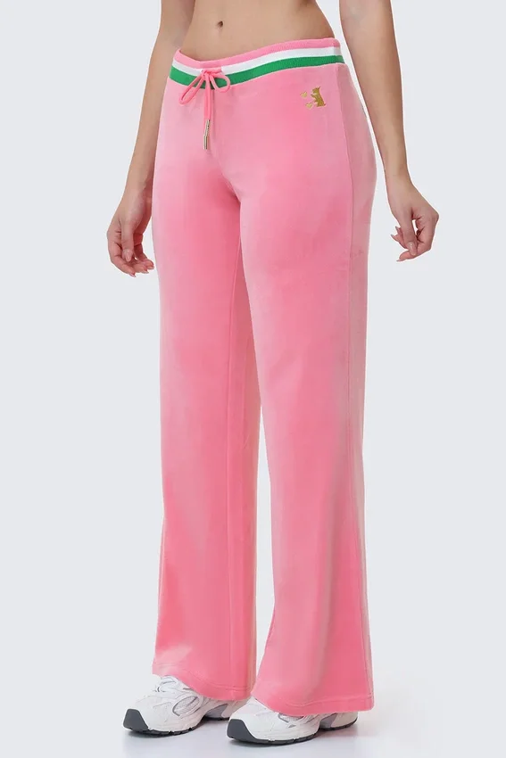 Heritage Stripe Bling Velour Track Pants Heritage Stripe Bling Velour Track Pants