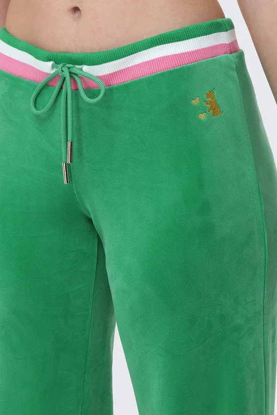 Heritage Stripe Bling Velour Track Pants Heritage Stripe Bling Velour Track Pants