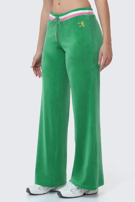 Heritage Stripe Bling Velour Track Pants Heritage Stripe Bling Velour Track Pants