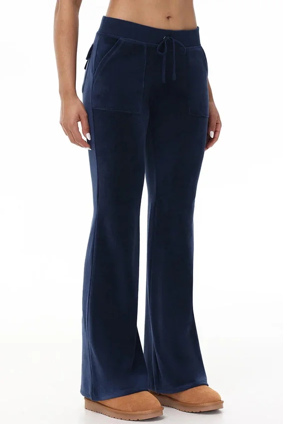 Hollywood Scottie Snap Pocket Cotton Velour Track Pants Hollywood Scottie Snap Pocket Cotton Velour Track Pants