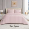 Jenny Velour Striped Jacquard Comforter Set