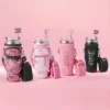 Jetsetter Hydration Stainless Steel Tumbler with Handle, Straw & Topper with Neoprene Crossbody Pouch
