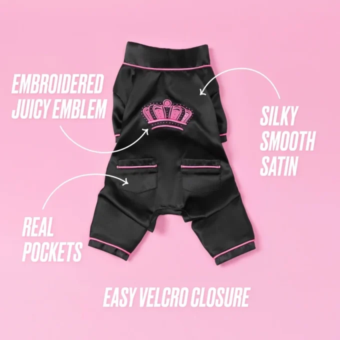 Juicy Couture Pet Silky Satin Pajamas
