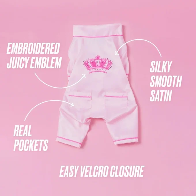 Juicy Couture Pet Silky Satin Pajamas