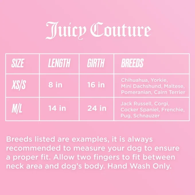 Juicy Couture Pet Silky Satin Pajamas