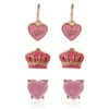 Kids 3-Pair Stylish Stud Earrings Set