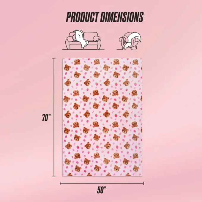 Kids Plush Throw Blanket