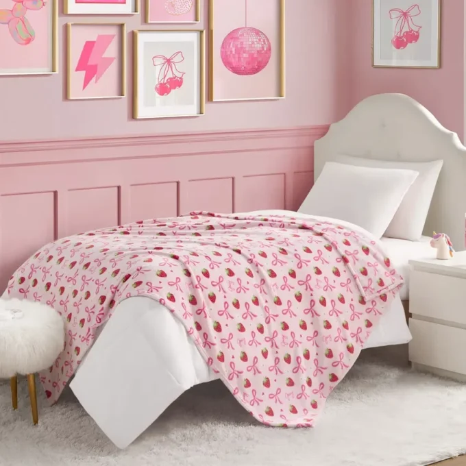 Kids Plush Throw Blanket
