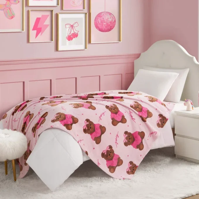 Kids Plush Throw Blanket