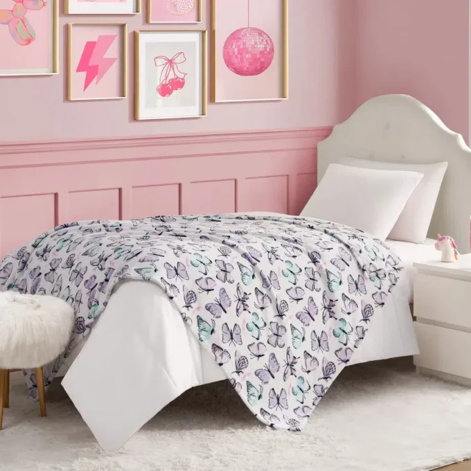 Kids Plush Throw Blanket