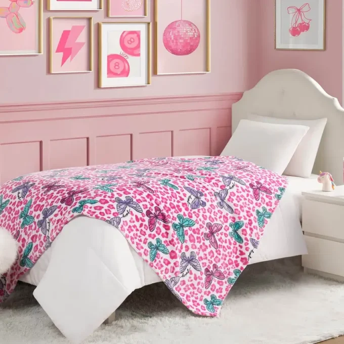 Kids Plush Throw Blanket
