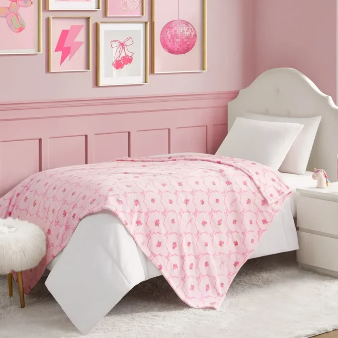 Kids Plush Throw Blanket